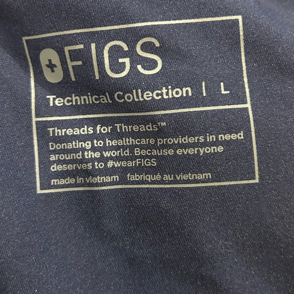 FIGS Zamora High Waisted Jogger Women’s Scrub Pants-Size Large-Navy Blue - Picture 5 of 5